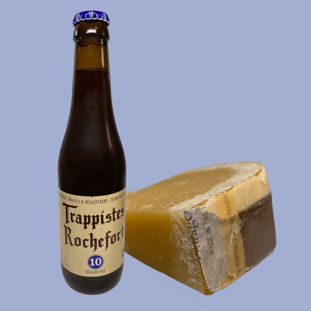 Rochefort 10 beer and Aged Gouda cheese